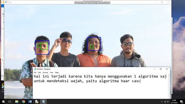 Face Detection Haar Cascade - OpenCV смотреть онлайн