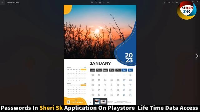 New 2023 Calendar Illustrator Templates Download In EPS AI Files |Sheri Sk| смотреть онлайн