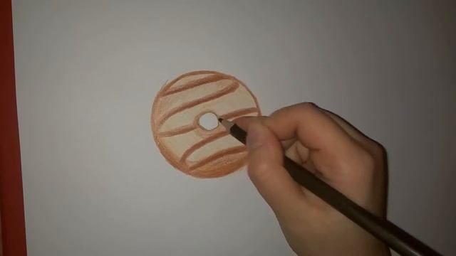Как нарисовать пончик с глазурью | How to draw donut | Простые рисунки смотреть онлайн