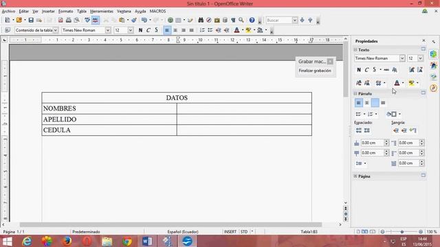 COMO CREAR Y EJECUTAR MACROS EN OPENOFFICE смотреть онлайн
