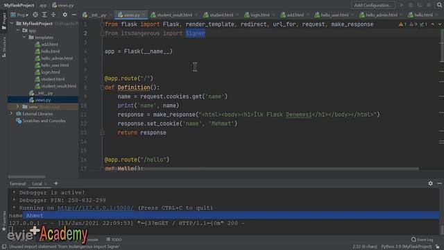 #Python Dersleri: 163 - #FLASK'te #COOKIE (2021) смотреть онлайн