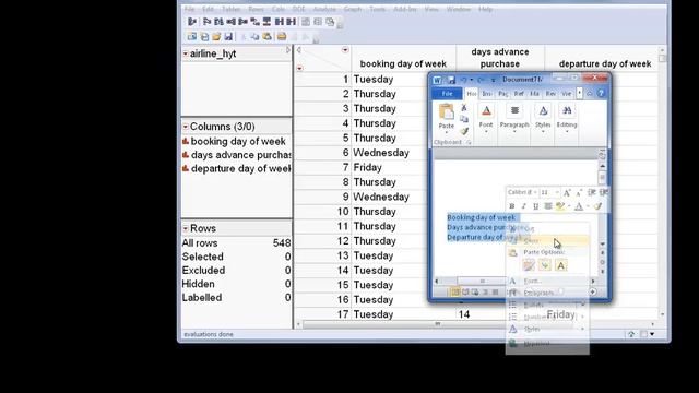 Copying and Pasting New Column Headings in JMP смотреть онлайн