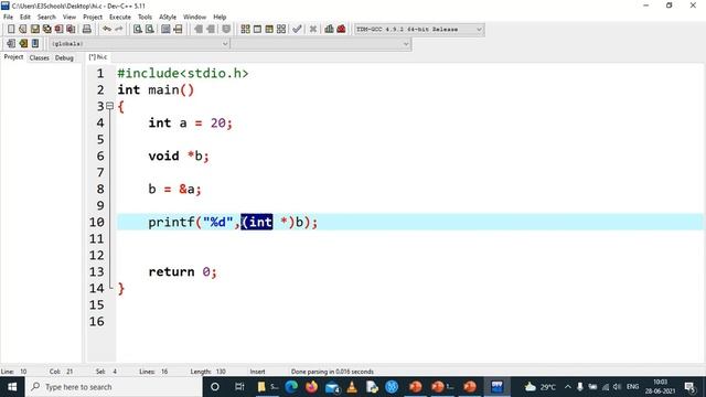 Null Pointer and Void Pointer | C Tutorial | E3schools смотреть онлайн