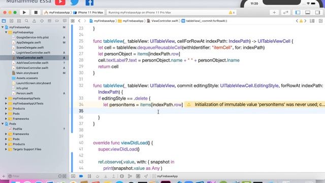 84 Swift Xcode Firebase & Delete data смотреть онлайн