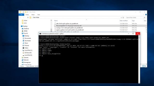 Face_recognition 5 minute python3.5+ смотреть онлайн