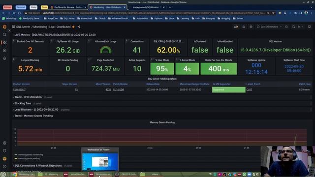 02 - SQLMonitor - Dashboard - Individual Server LIVE Metrics смотреть онлайн