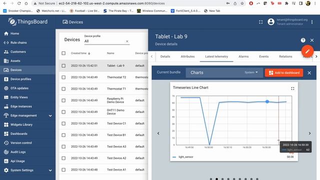 EE542 : Lab 9 Android-based IoT interactions with Node-Red/Thingsboard and AWS IoT смотреть онлайн