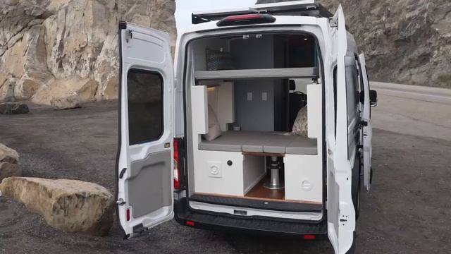Van Conversion - Ford Transit, Full Length Extended Roof, Full Kitchen, Full Bathroom, Solar, Bunks смотреть онлайн