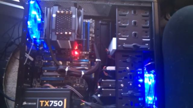 Asus p8z68-v pro and new cpu/heatsink inside... смотреть онлайн