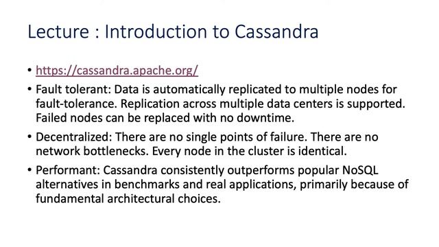 Lecture 1: Apache Cassandra v3 NoSQL. Data backup with Python3 and python-cassandra-cli AWS S3. смотреть онлайн