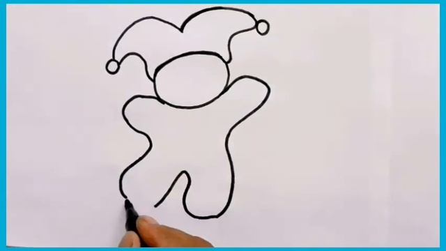 Как нарисовать Клоуна, просто рисуем. смотреть онлайн