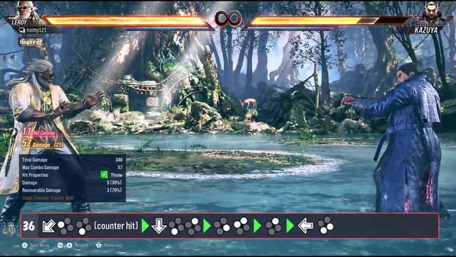 TEKKEN 8 - Leroy Smith Combo Guide [With Buttons]