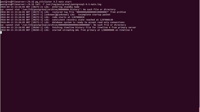 Curso de PostgreSQL Replicação 05 - Log Shipping e Streaming Replication смотреть онлайн