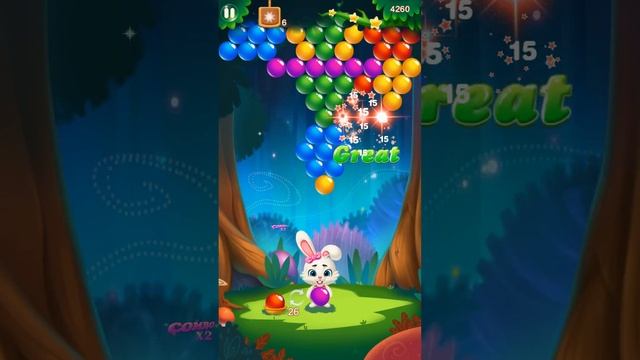 Rabbit Pop Bubble Mania Game Level 1 - 8? ( Bubble Shooter Geme ) смотреть онлайн