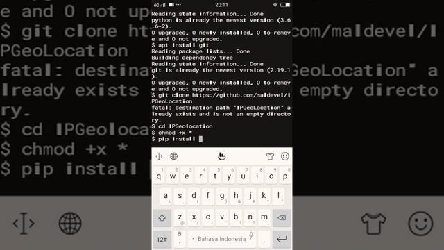 Cara melacak seseorang, memakai termux di android смотреть онлайн
