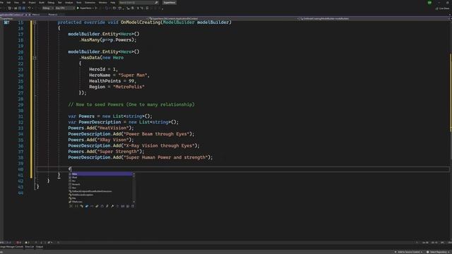 Seed data in Db using entity framework ( ASP .NET Core ) with One to many relationships смотреть онлайн