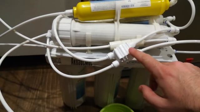 Постоянный слив в дренаж АкваОсмос AO RO 6. смотреть онлайн