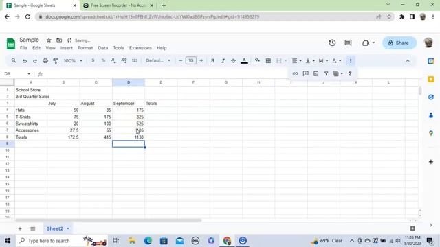 Spreadsheet Lesson Plan - Using the SUM function and formatting with School Store data and Penny Wa смотреть онлайн