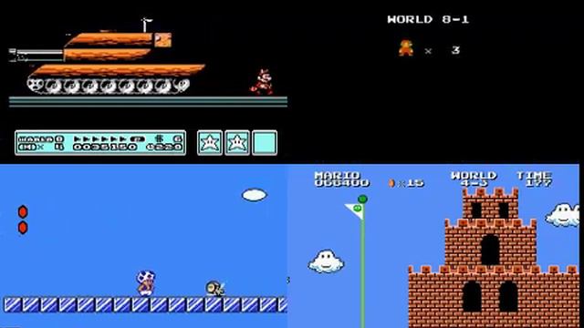 TAS Quadrun super mario bros 1 2 3 USA(J) 11:38 part1 смотреть онлайн
