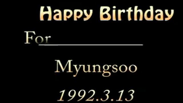 Happy birthday Kim Myungsoo (L) 1993.3.13 смотреть онлайн