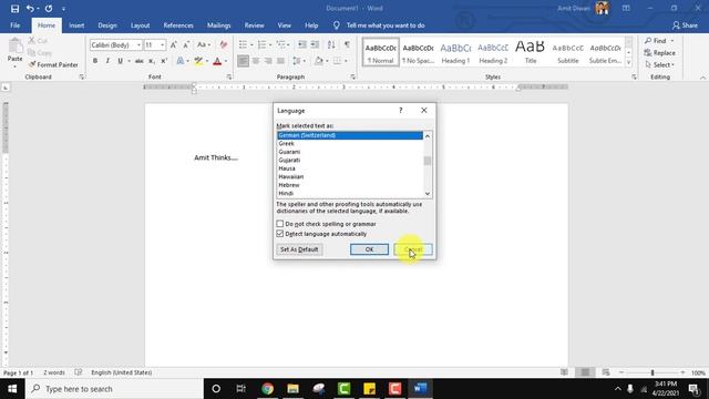 How to change language on Microsoft Word (2021) смотреть онлайн