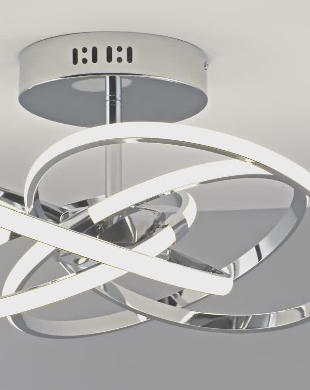 Светодиодная потолочная люстра с пультом Moderli V2821-CL Nino смотреть онлайн