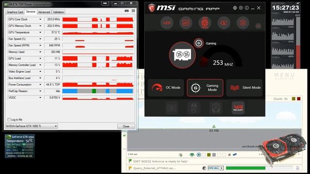 MSI GTX 1050 TI GAMING X 4GB FURMARK BENCHMARK TEST | GAMING vs OC MODE смотреть онлайн