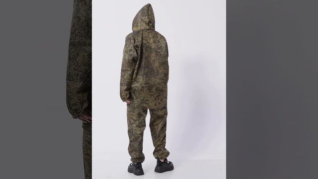 Дождевик женский пончо накидка KATRAN ЦИКЛОН (Оксфорд, зеленая цифра) смотреть онлайн