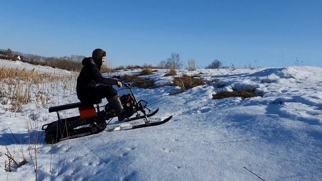 Модернизированный разборный миниснегоход "рыбоход" смотреть онлайн