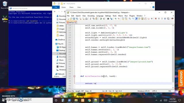 Game Development in Python WASD Rotate and Step Movement in Panda3D Part 1 смотреть онлайн