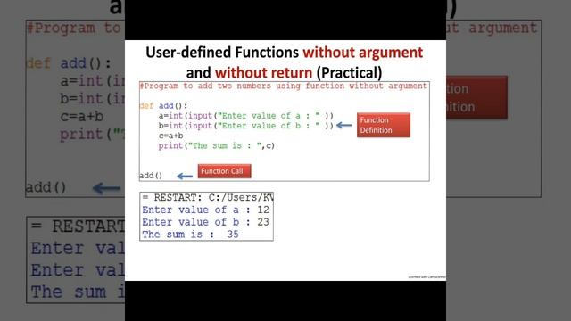 Functions in Python class 12 notes смотреть онлайн