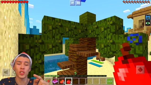 Я СКАЧАЛ МАЙНКРАФТ НА ТЕЛЕФОН! НУБ ИГРАЕТ В MINECRAFT PE #1 смотреть онлайн