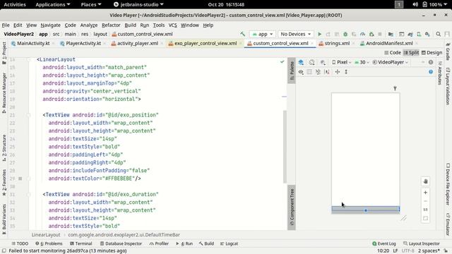 26.Custom View ExoPlayer Part-1 | UI Design | Android XML | Hindi смотреть онлайн