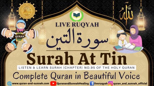 Surah At Tin Full Beautiful Recitation (95) سورة التين Complete Quran Total 114 Surah | Live Ruqyah смотреть онлайн