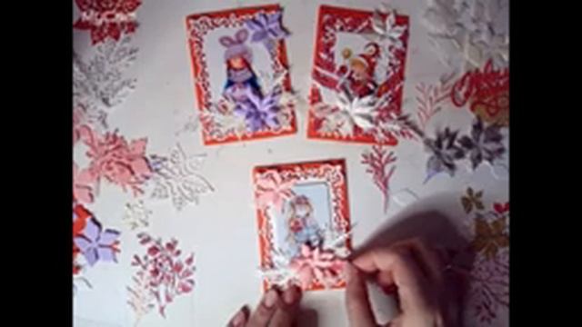 Новогодняя мини открытка мастер класс смотреть онлайн