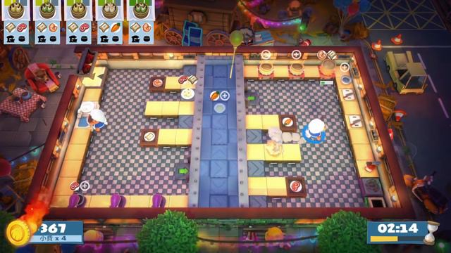 Overcooked! 2 | Carnival of Chaos | Level Kevin 1 | 1 player (solo) | 4 stars смотреть онлайн