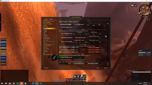 EasyFrames Settings