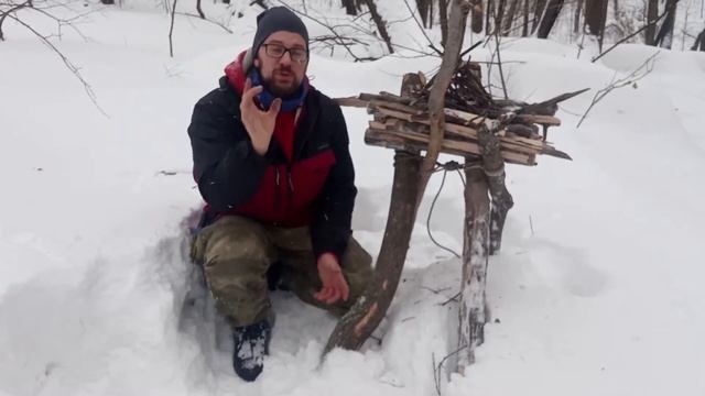 Дикая жизнь I Как сделать костёр "Плита"? НЕУБИВАЕМЫЙ ЗИМНИЙ КОСТЕР! смотреть онлайн