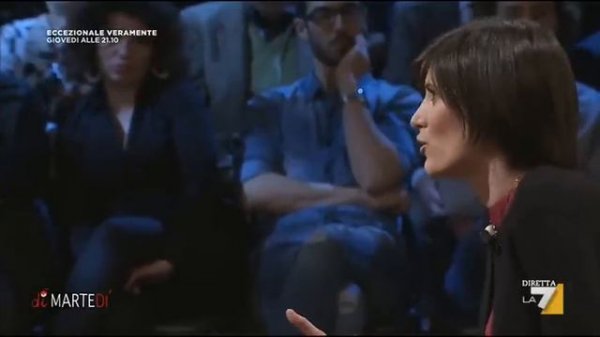 Chiara Appendino faccia a faccia con Floris a DiMartedì