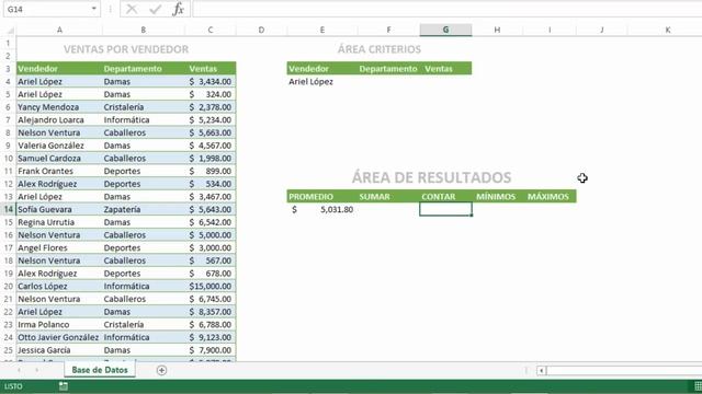 Funciones de Bases de Datos | Excel 2013 Curso Avanzado #46 смотреть онлайн