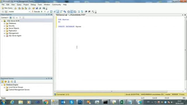 SQL Server Management Studio 2008 r2 2.1 Create Database смотреть онлайн