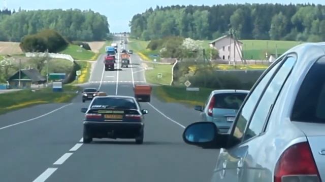 ПДД РБ. При обгоне попутный автомобиль сместился правее смотреть онлайн