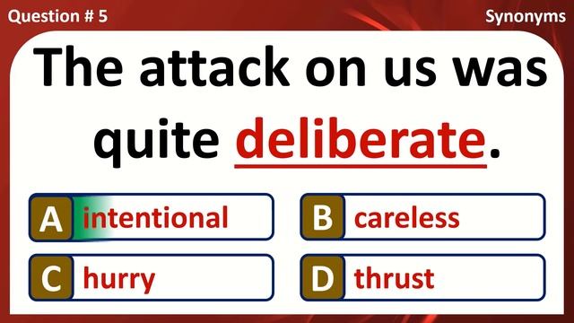 SYNONYM QUIZ | ENGLISH SYNONYMS | WORDS OR PHRASE OF SAME OR NEARLY SAME MEANING AS ANOTHER смотреть онлайн