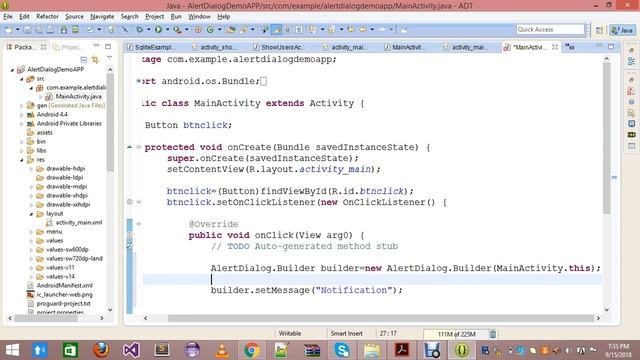 Alert Dialog box In Android studio In Hindi Urdu смотреть онлайн