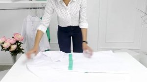 Как  сложить медицинский халат, чтобы он не помялся.