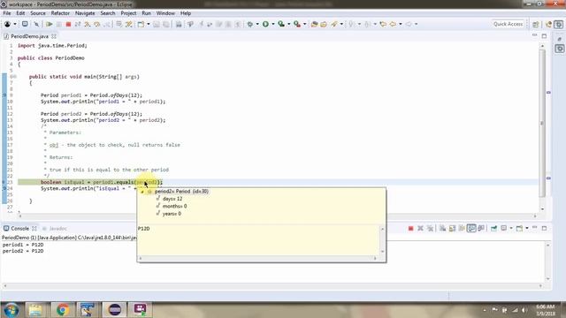 How to use equal method of Period Class? | Java 8 Date and Time смотреть онлайн