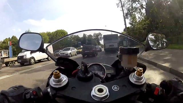 Yamaha R6 - приятное воспоминание о покатушках в 2012 году... смотреть онлайн