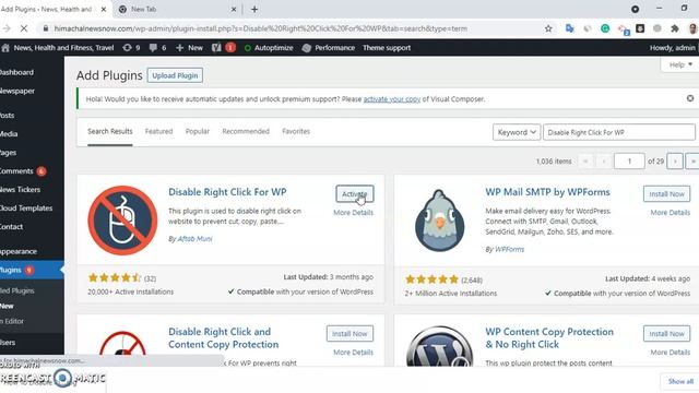 How To disable Right Click on WordPress Website Blog смотреть онлайн