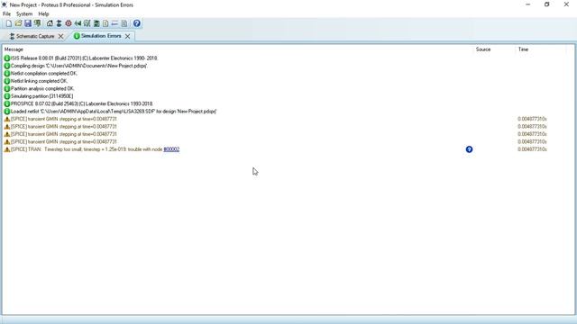 How to Easy Fix simulation error in Proteus / fixing [SPICE] transient GMAIN stepping at time erro смотреть онлайн