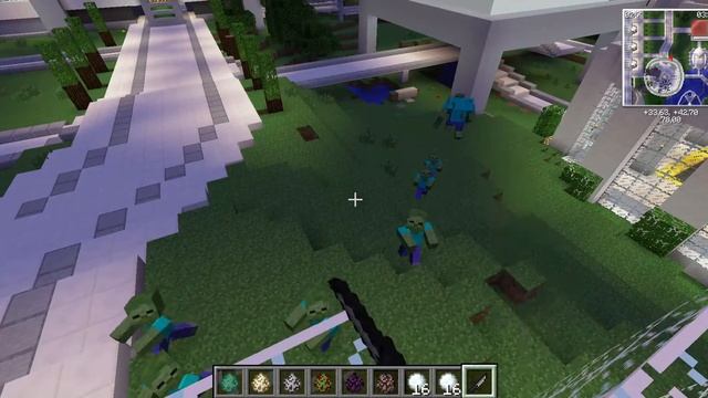 Супер карта Город Будущего в Minecraft 1.7.10